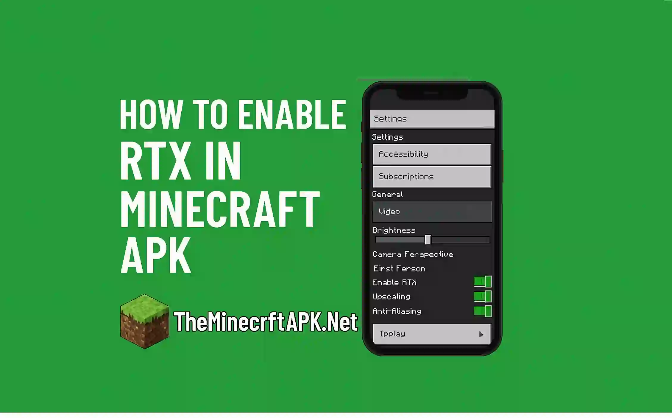 How to Enable RTX in Minecraft APK
