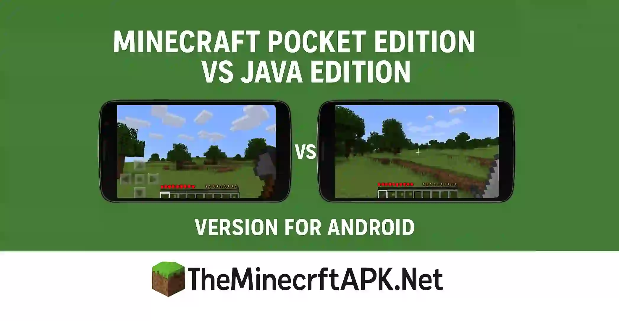 Minecraft Pocket Edition vs Java Edition